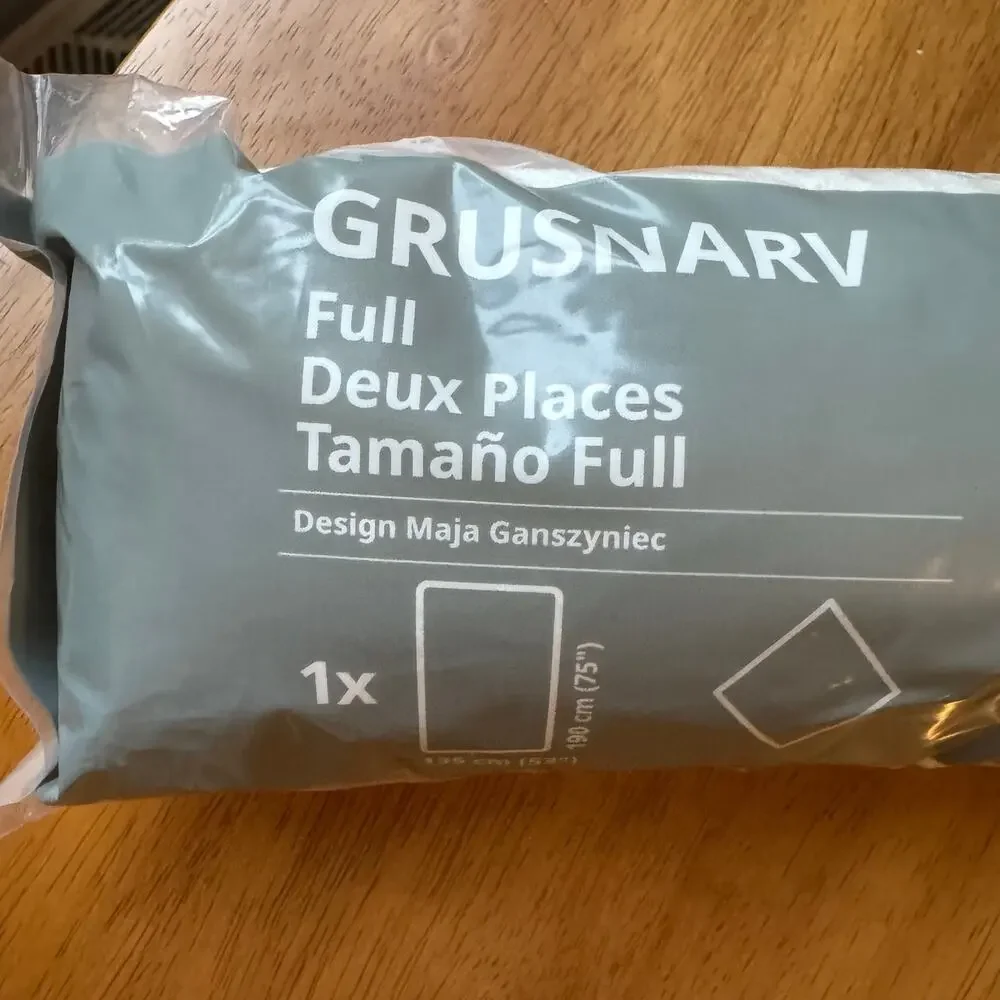 Ikea Grusnarv Waterproof Mattress Pad Protector Full Size new in package